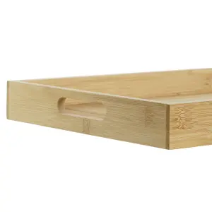 Μπαμπού δίσκος DKD Home Decor Naturel 43x27x4,5 cm image-3