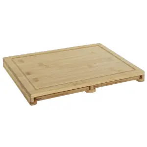 Tabla de cortar de bambú DKD Home Decor 35x25x3 cm image-0