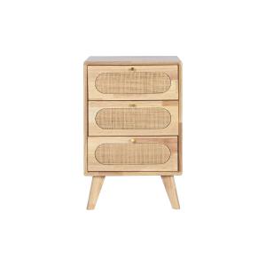 Metal and rubberwood chest of drawers DKD Home Decor 40x30x63 cm