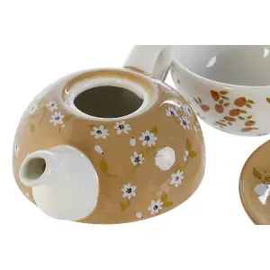 Théière dolomite DKD Home Decor 750 ml (x2) image-2