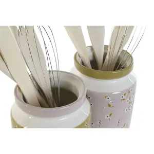 Δοχείο για σκεύη κουζίνας από ξύλο MDF DKD Home Decor 12x12x25 cm image-3