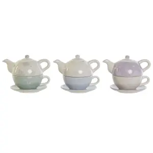 Teekanne aus Dolomit DKD Home Decor 750 ml (x3) image-0