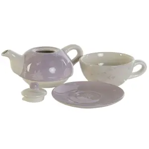 Teekanne aus Dolomit DKD Home Decor 750 ml (x3) image-1