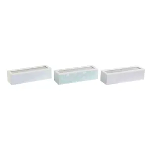 Κουτί για εγχύσεις από γυαλί με ξύλο DKD Home Decor (x3) image-0