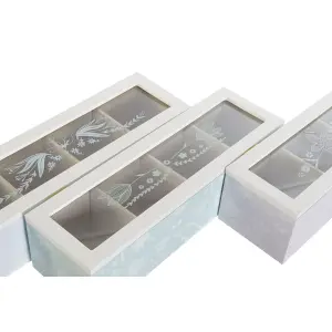 Κουτί για εγχύσεις από γυαλί με ξύλο DKD Home Decor (x3) image-2