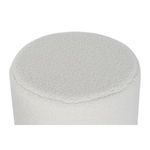 Polyester pouffe with MDF wood DKD Home Decor 60x60x45 cm (x3) image-1