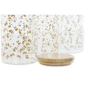 Barattolo in silicone bamboo vetro borosilicatato shabby chic DKD Home Decor (x2) image-2