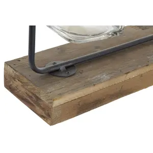 Βάζο από ξύλο παουλόνανθος DKD Home Decor 49x11x27 cm (x3) image-3