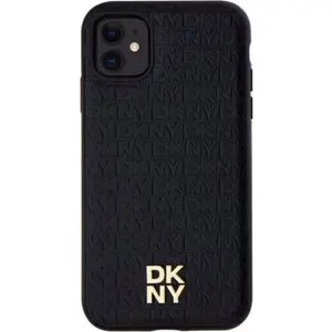 Bőr monogram mintás okostelefon tok Dkny iPhone 11XR 6.1