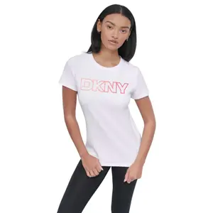 T-Shirt Dkny Ombre Outline Logo image-0