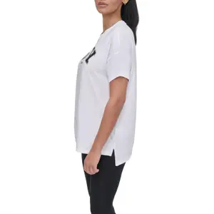 T-Shirt Dkny Arched Varsity Glitter Logo image-2