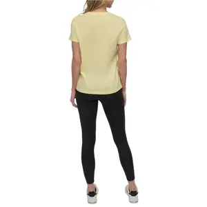 T-shirt de mulher Dkny Arched 89 Distressed Rhinestone Logo image-1