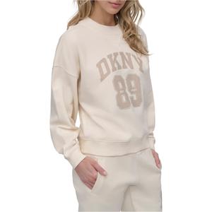 Sweatshirt för kvinnor Dkny Distressed Rhinestone Logo image-1