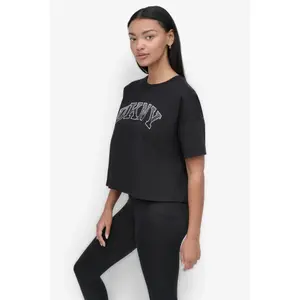 T-Shirt Dkny Arched Varsity Rhinestone Ombre image-2