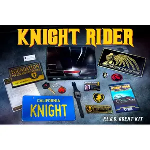 Arca de brinquedos Doctor Collector Knight Rider F.L.A.G Agent Kit