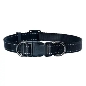 Adjustable nylon dog collar Dogman Iris image-0