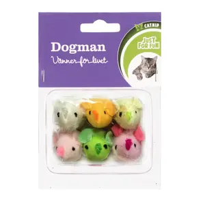 Plush toys for cats Dogman Mice (x6) image-0