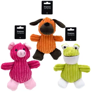Plüschspielzeug für Hunde Dogman Soft Toys (x3) image-0