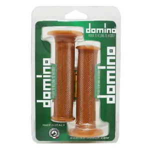 Paar handvatbekledingen Domino 1124 Vintage Cafe Racer Closed End image-1