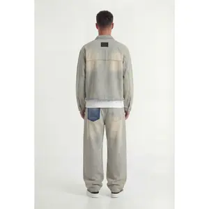 Denim-overshirt Don't Waste Culture Trenwyn image-4