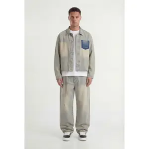 Denim-overshirt Don't Waste Culture Trenwyn image-2