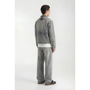 Denim jakke Don't Waste Culture Querine image-3