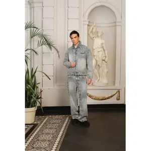 Denim jakke Don't Waste Culture Querine image-4