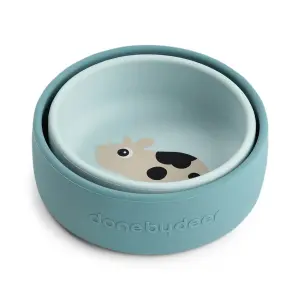 Bol set de bols en silicone bébé Done by Deer Dotti (x2) image-1