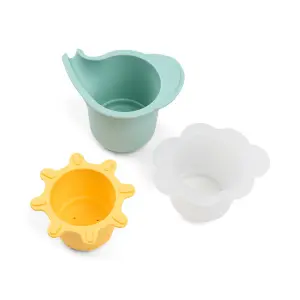Baby Stacking Cups Water Play Bath Toy Done by Deer Elphee (x3)