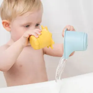 Baby Stacking Cups Water Play Bath Toy Done by Deer Elphee (x3) image-1