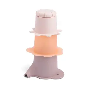 Baby Stacking Cups Water Play Bath Toy Done by Deer Elphee (x3) image-2