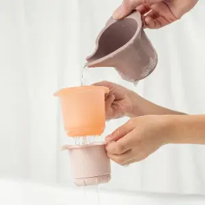 Baby Stacking Cups Water Play Bath Toy Done by Deer Elphee (x3) image-6