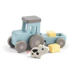 Dřevěný traktor na rozvojové hry Done by Deer Tiny Farm Dotti