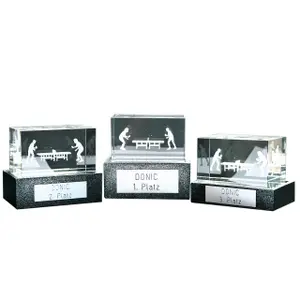 Trofé på stensockel Donic Cristal-bloc 1