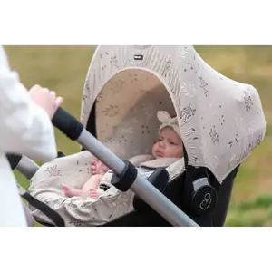 Capa de assento para recém-nascido Dooky Romantic Leaves image-4