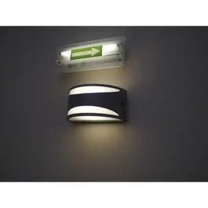 Væglampe Dopo lighting Ciclon Up-down/Front IP54 E27 image-3