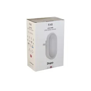 LED-vägglampa Dopo lighting Far IP54 SMD 110º image-1