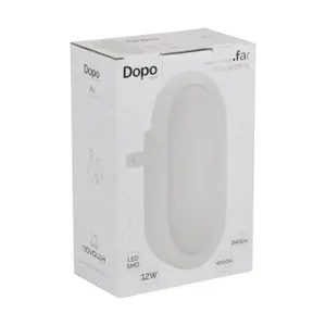 LED-vägglampa Dopo lighting Far IP54 SMD 110º image-2