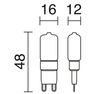 LED bulb Dopo lighting G9 G9 CRI80 3000K image-1