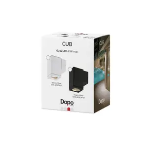 Wandlamp Dopo lighting Cub Square IP54 GU10 image-3