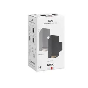 Wandleuchte Dopo lighting Cub Square IP54 GU10 Up-down image-3