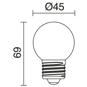 LED bulb Dopo lighting E27 CRI80 image-1