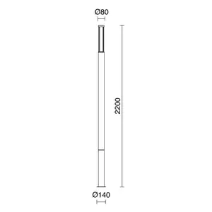 Luminaire Colonne Dopo lighting Aday Ip54 Smd Cri80 image-2