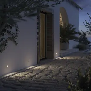 Spot Recessed Wall/Floor Dopo lighting Rain Round Opal IP67 G9 Bulb 170lm CRI80 3000K image-1