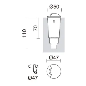 LED-Glühbirne Dopo lighting Rain Ip67 G9 Cri80 image-2