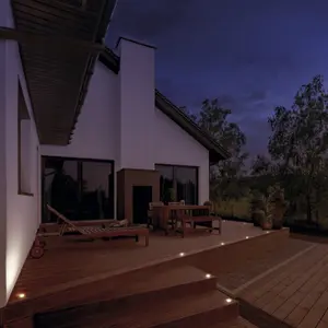 Spot indbygning væg/gulv Dopo lighting Rain Square Opal IP67 G9 Bulb 170lm CRI80 3000K image-1