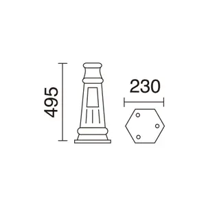 Socle de lampe Dopo lighting Boom Trom M image-1