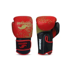 Guantoni da boxe Thaï professionnel cuir per bambini Dorawon Sheffield image-0