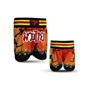 Pantaloncini da boxe thaï in raso Dorawon Chaiya image-0