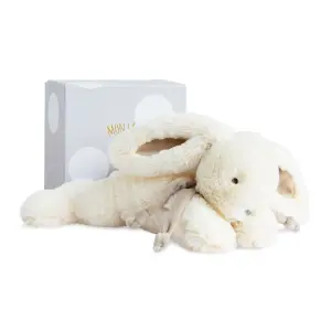 Plush Doudou & compagnie Lapin Bonbon Taupe image-1